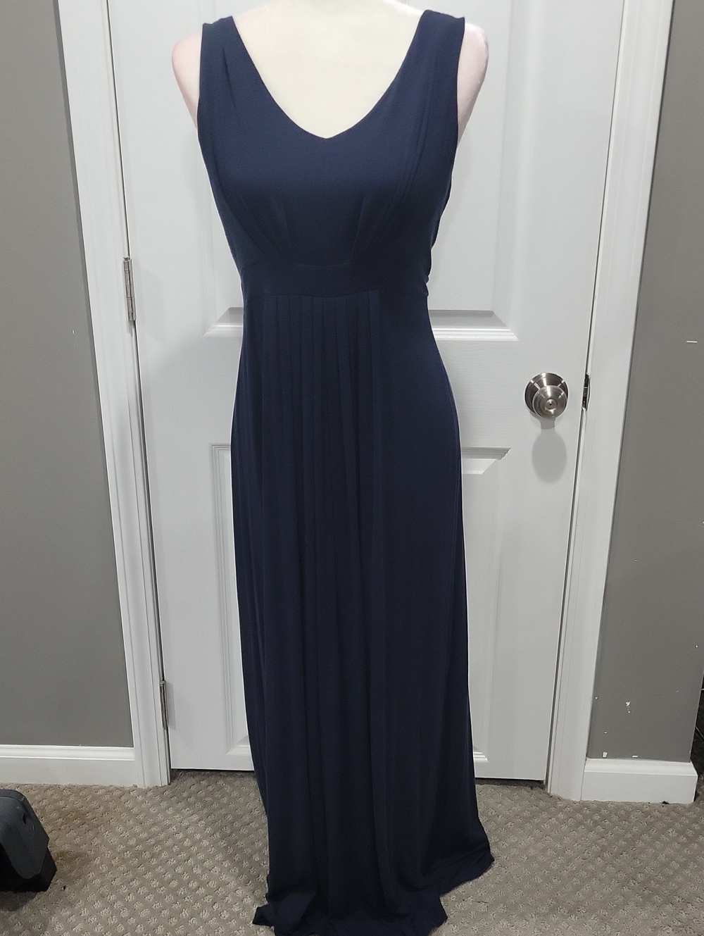 Banana Republic Black Sleeveless V-Neck Maxi Dress